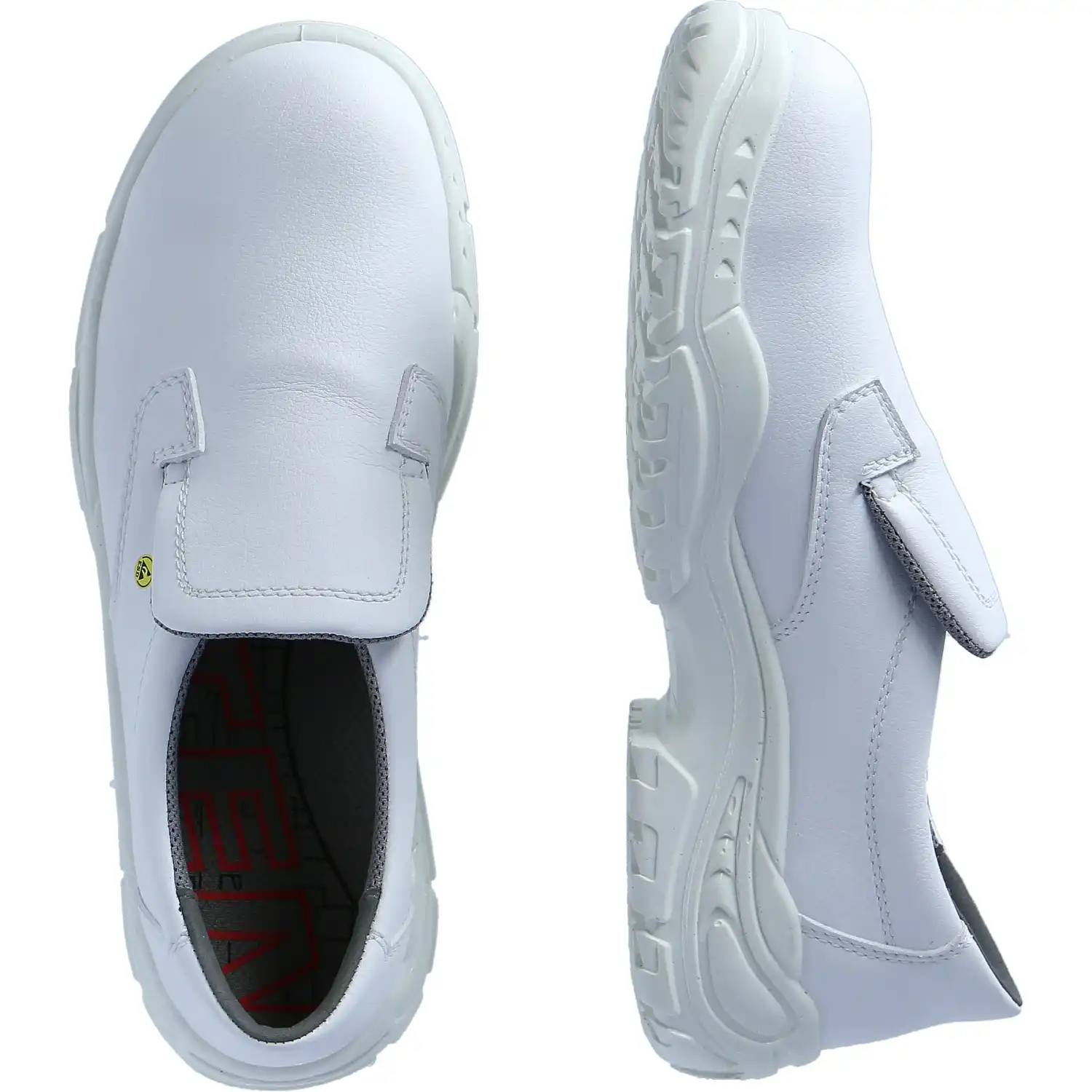 Sicherheitshalbschuhe S2 "SLIPPER LOW" ESD WHITE in 47 - Thumbnail 2