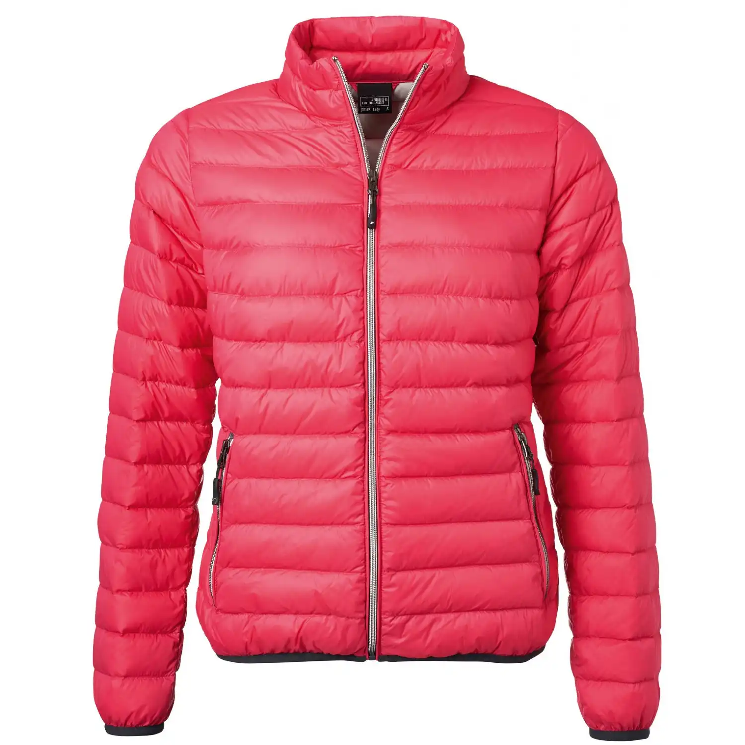 Damen Daunenjacke "JN1139" in magenta/silver, L - Bild 1