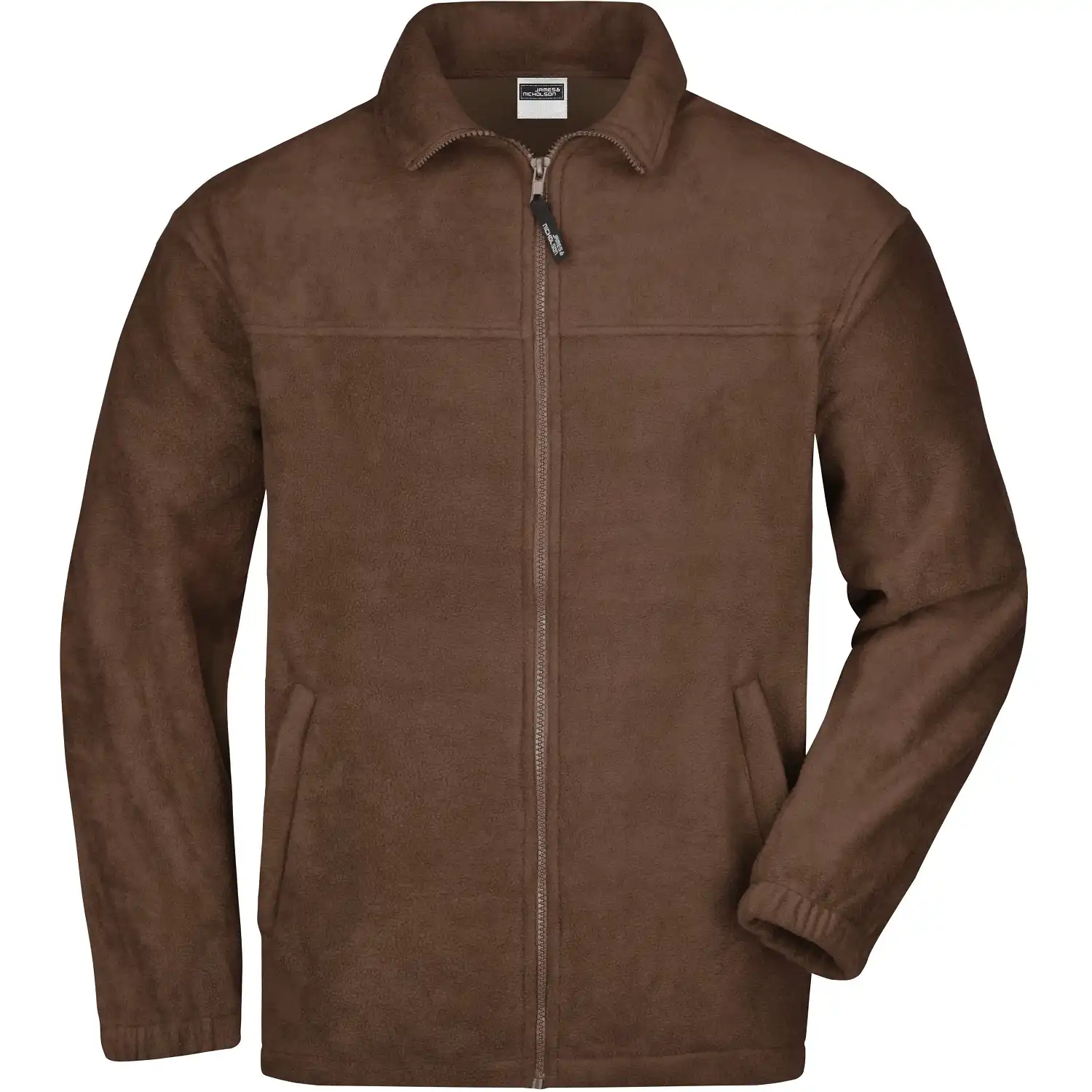 Fleecejacke "JN044" in braun, 3XL - Bild 1