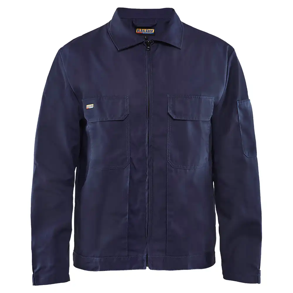 Bundjacke "4720" 100% Baumwolle marine in M - Thumbnail 1