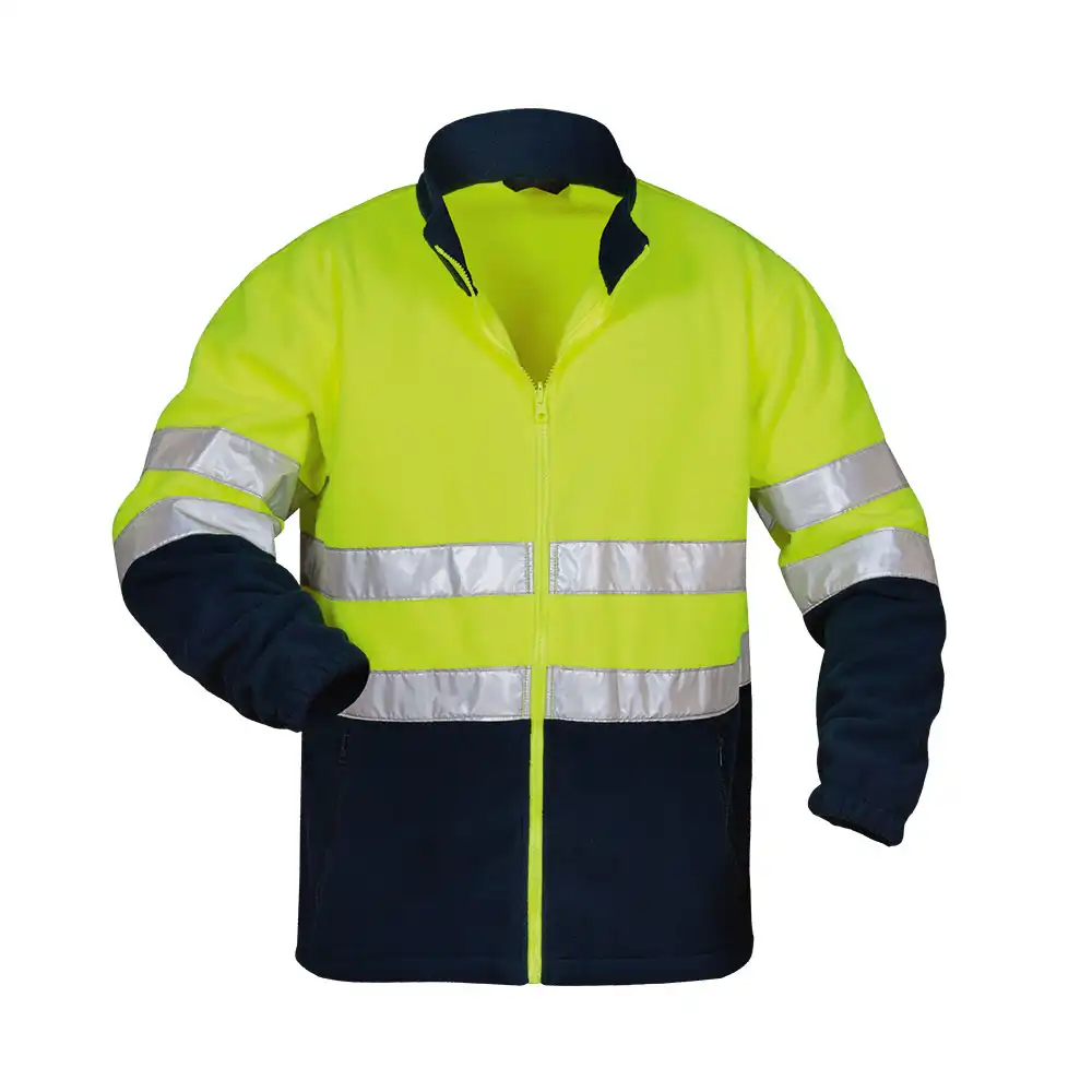 Warnschutz Winterjacke 3in1  in gelb/marine, L - Thumbnail 2