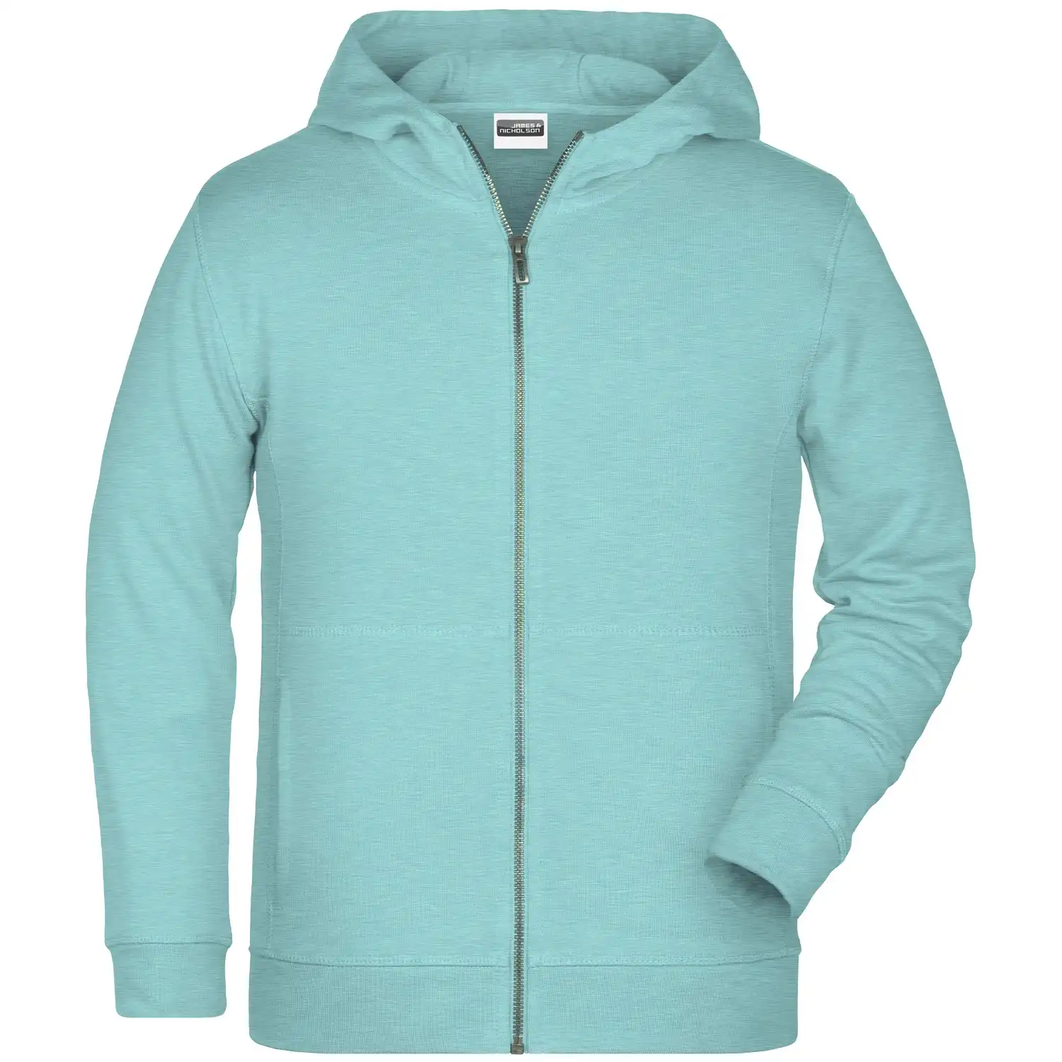 Kinder Zip Hoody "8026K" in glacier-melange, L - Bild 1