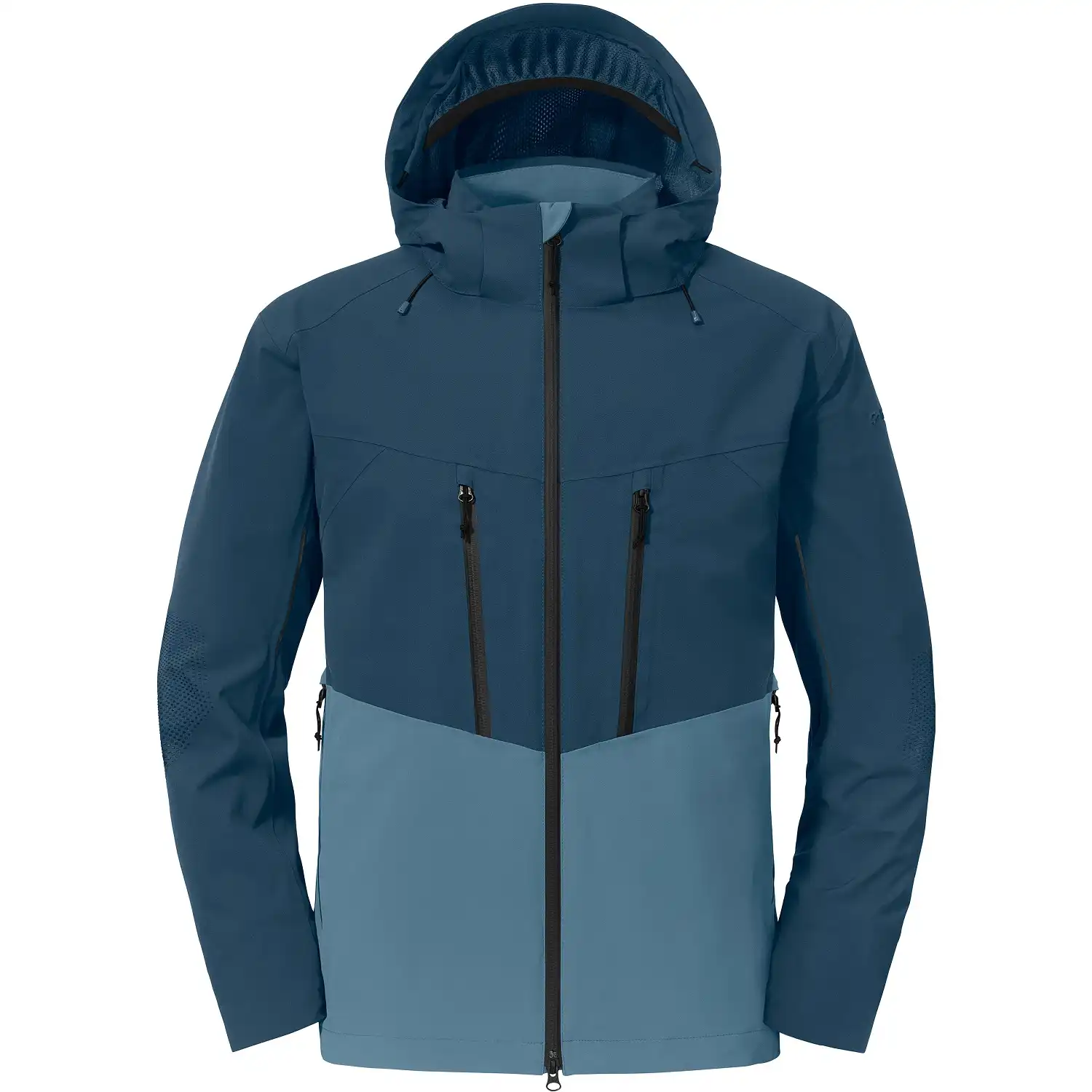 Regenjacke "SCHUTZSCHILD" Zipin in Blau, L - Bild 1