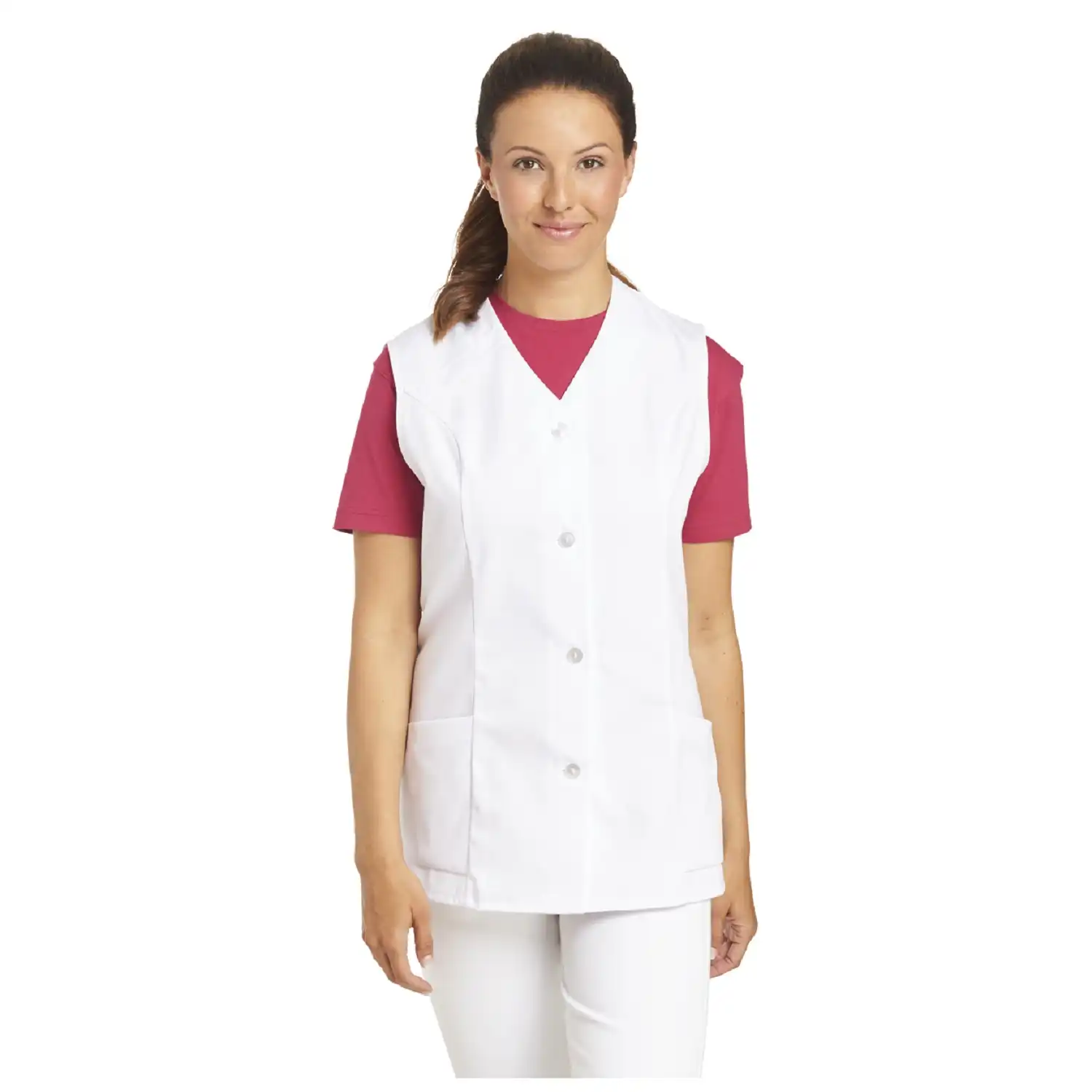 Hosenkasack ohne Arm "04/843" in 46, Weiß - Thumbnail 1