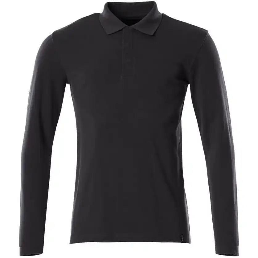 Polo Langarm-Shirt "20483" Crossover in schwarzblau, M - Bild 1