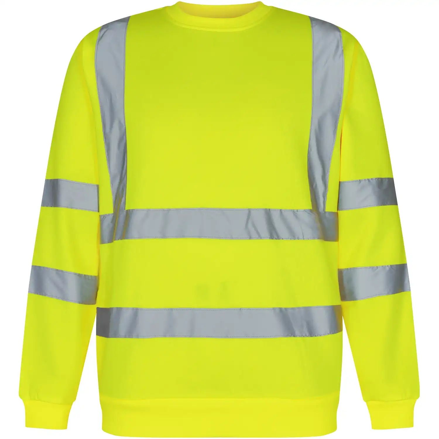 Warnschutz Sweatshirt "8041-253" Safety UV-Schutz in gelb, L - Thumbnail 1