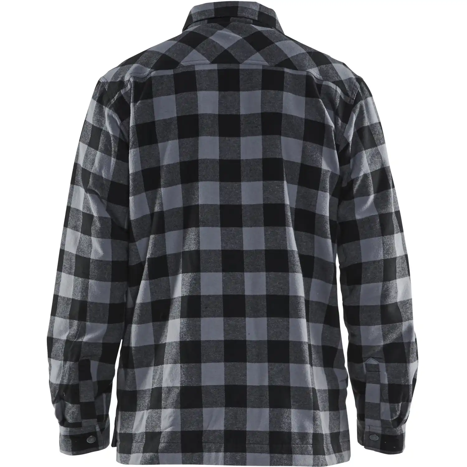 Gefüttertes Flanellhemd "3225" in dunkelgrau/schwarz, 3XL - Thumbnail 2