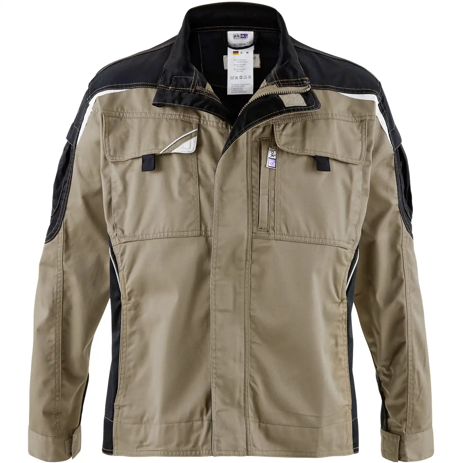 Blousonjacke "BESTWORK NEW" in khaki/Schwarz, L - Thumbnail 1