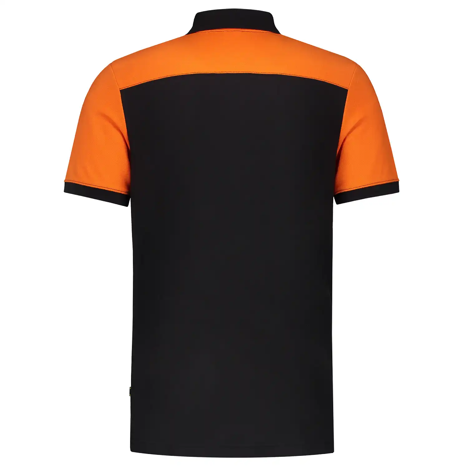 Polo-Shirt Bicolor "202006" Workwear in black/orange, XXL - Thumbnail 2