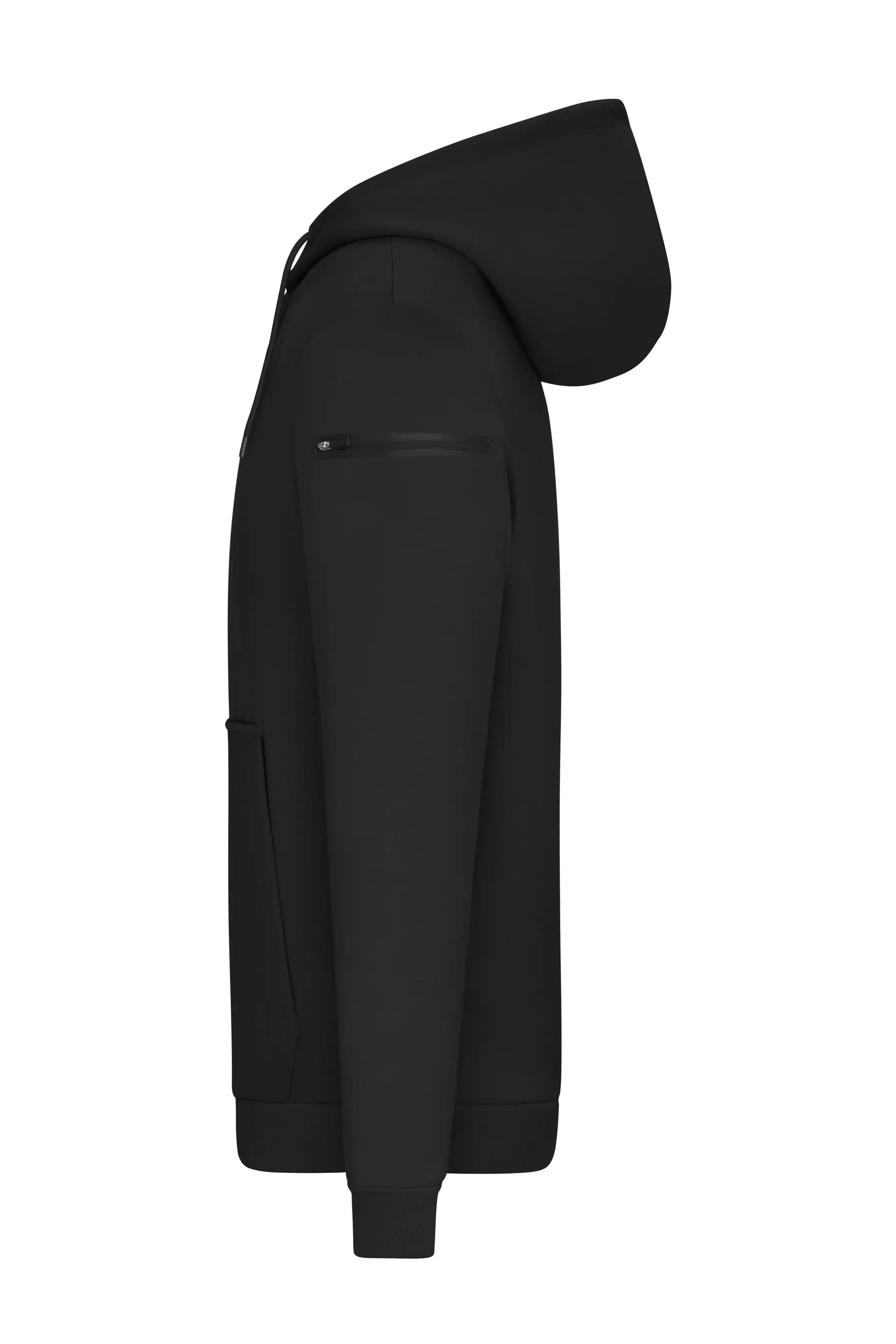 Herren Kapuzen-Sweatshirt "INTERLOCK" 8046 in black, M - Thumbnail 3