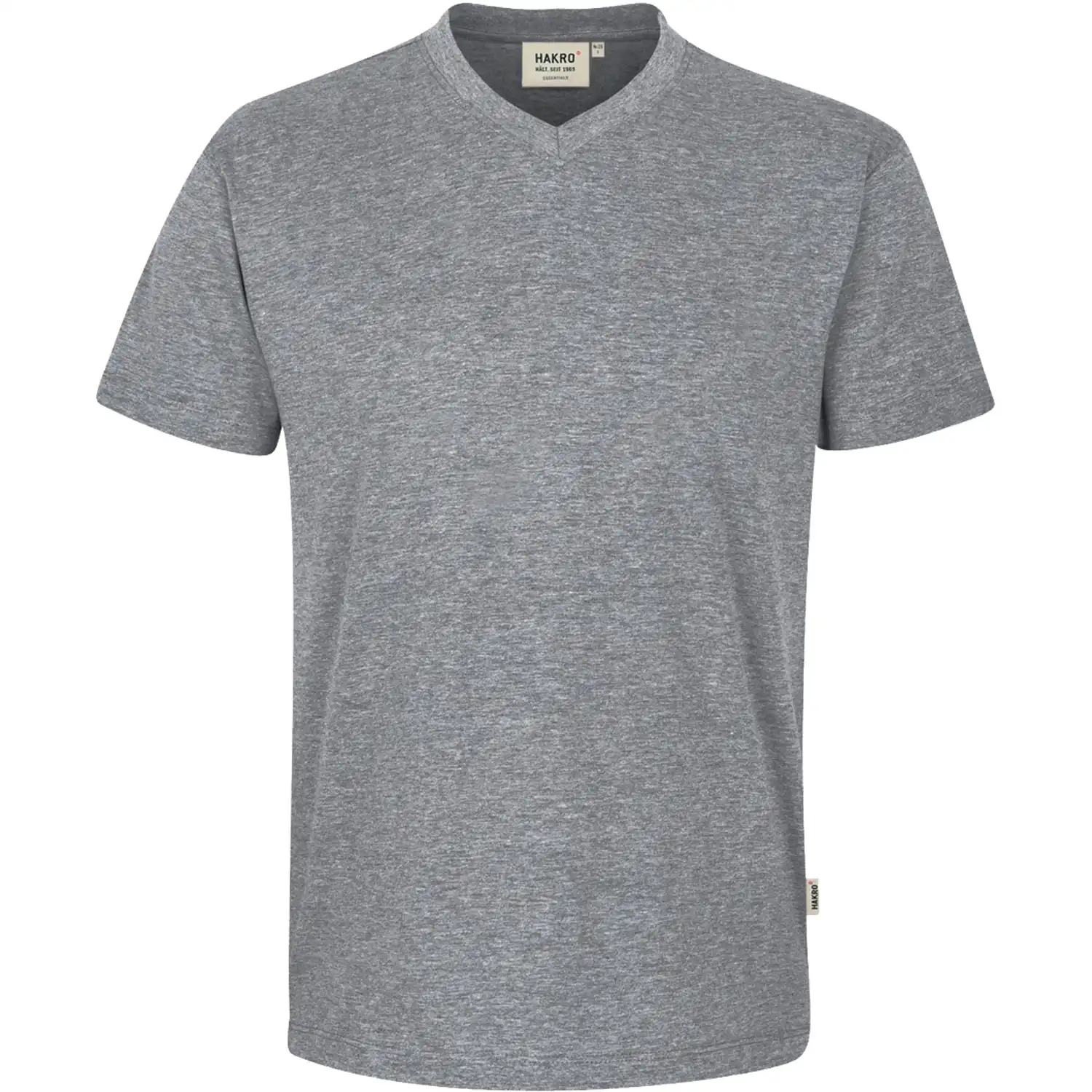 V-Shirt "CLASSIC" 226 160g/m² in grau-meliert, L - Thumbnail 1