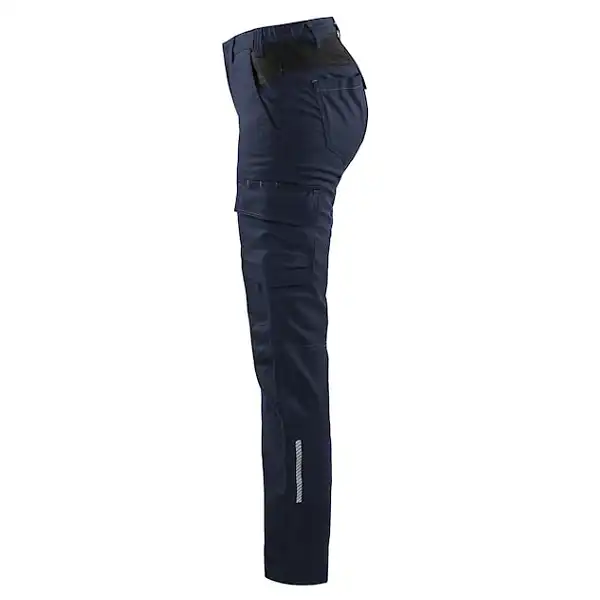 Damen Stretch Bundhose "7144" Industrie in Dunkelmarine/Schwarz, C32 - Thumbnail 3