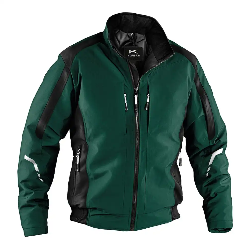 Wetterblouson "1367" WEATHER in grün/schwarz, L - Thumbnail 1
