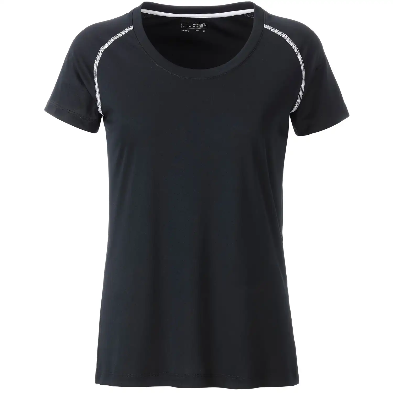 Damen Funktions-Tshirt "JN495" in black/white, L - Bild 1
