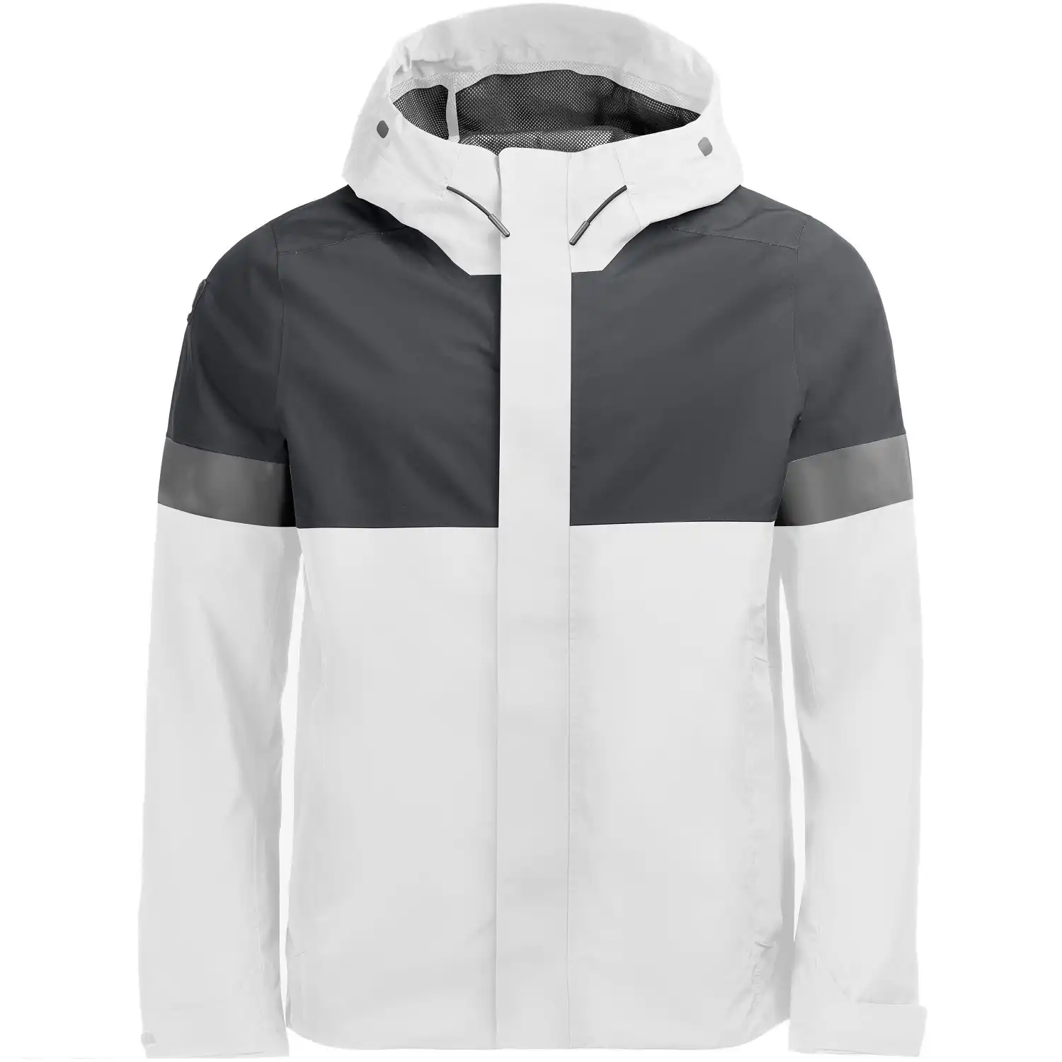 Regenjacke "LUCA" in weiß/anthrazit, XXL - Thumbnail 1