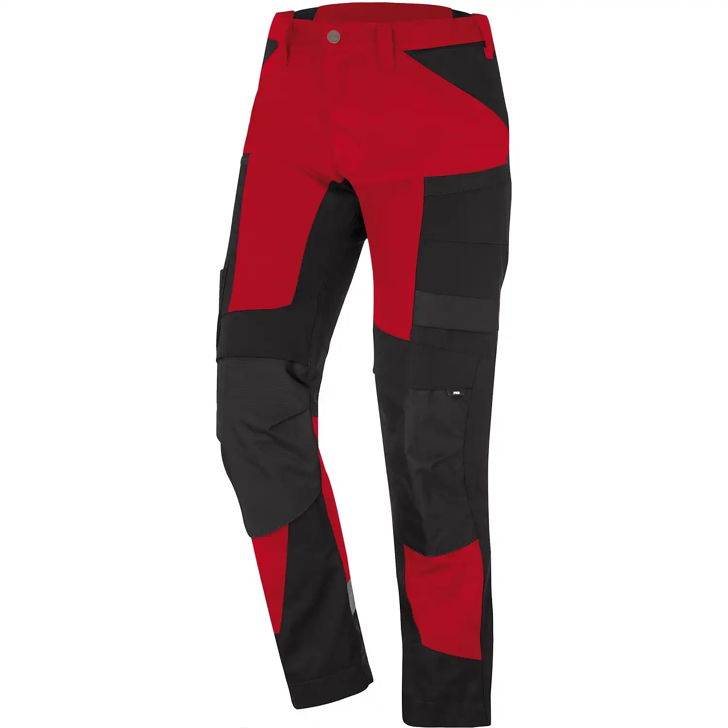 Stretch Bundhose Canvas "LEO" in rot/schwarz, 52 - Thumbnail 1