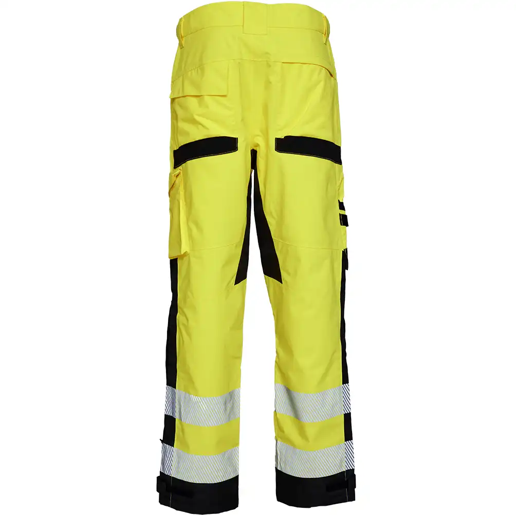 Warnschutz Stretch Regenhose "182403R" Visible in gelb/schwarz, L - Thumbnail 2