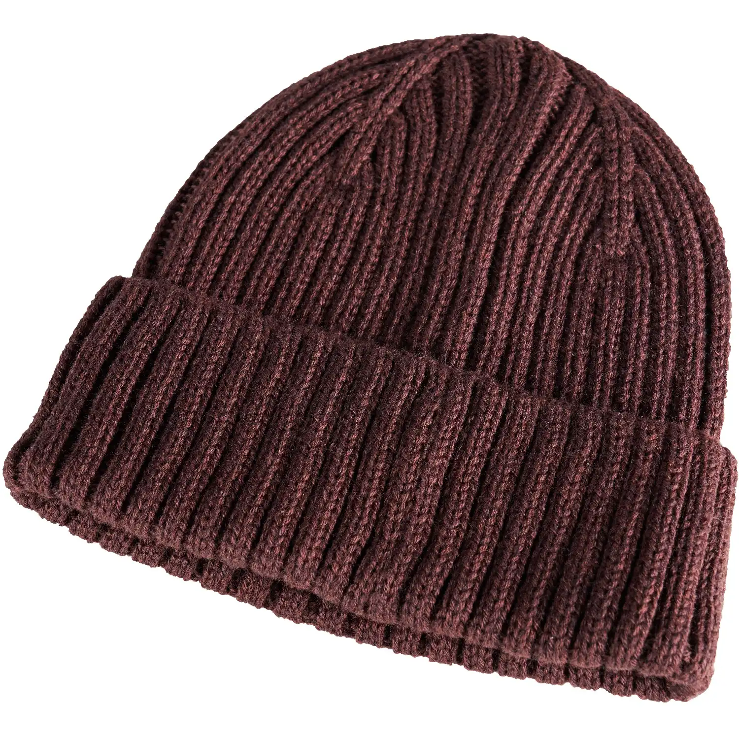 Strickmütze "23050-647" Customized in bordeaux - Thumbnail 1