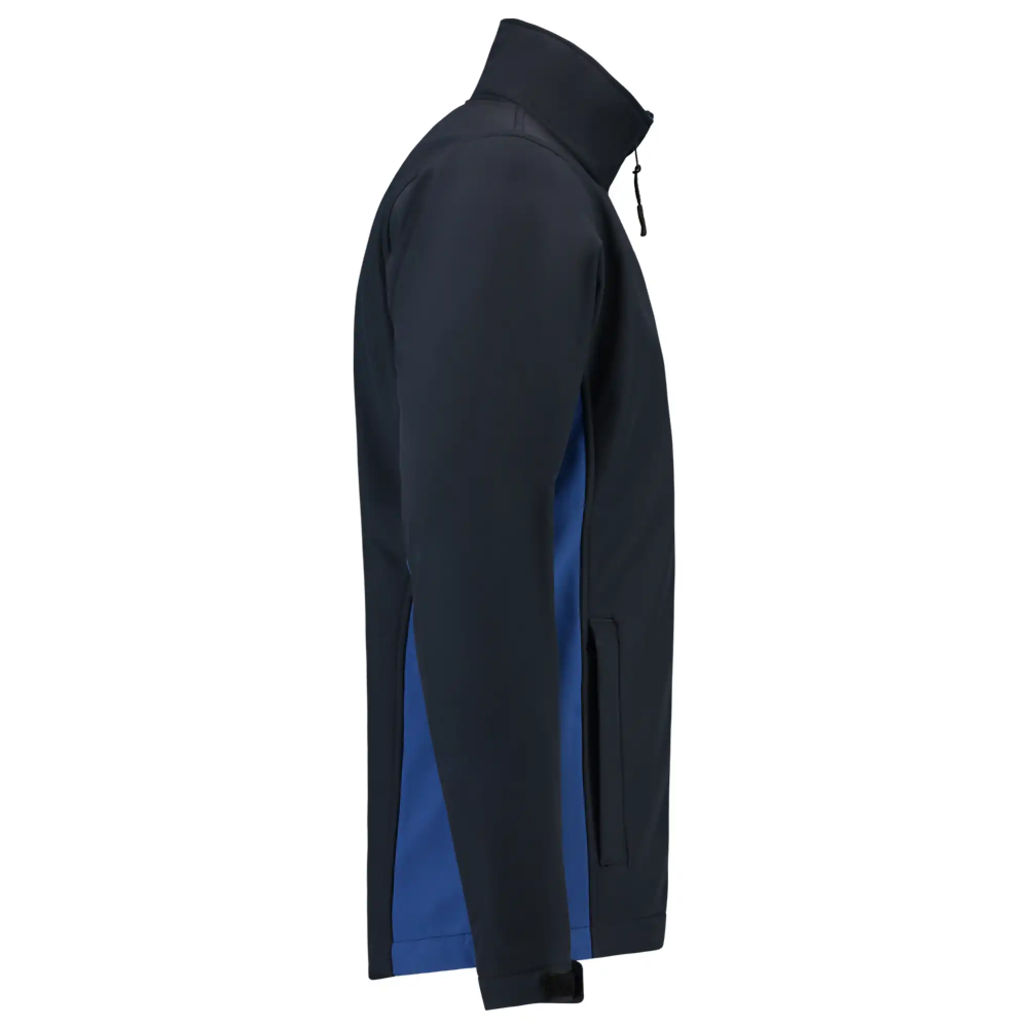Softshelljacke Bicolor "402002" Workwear in XS, navy/royal blue - Thumbnail 4