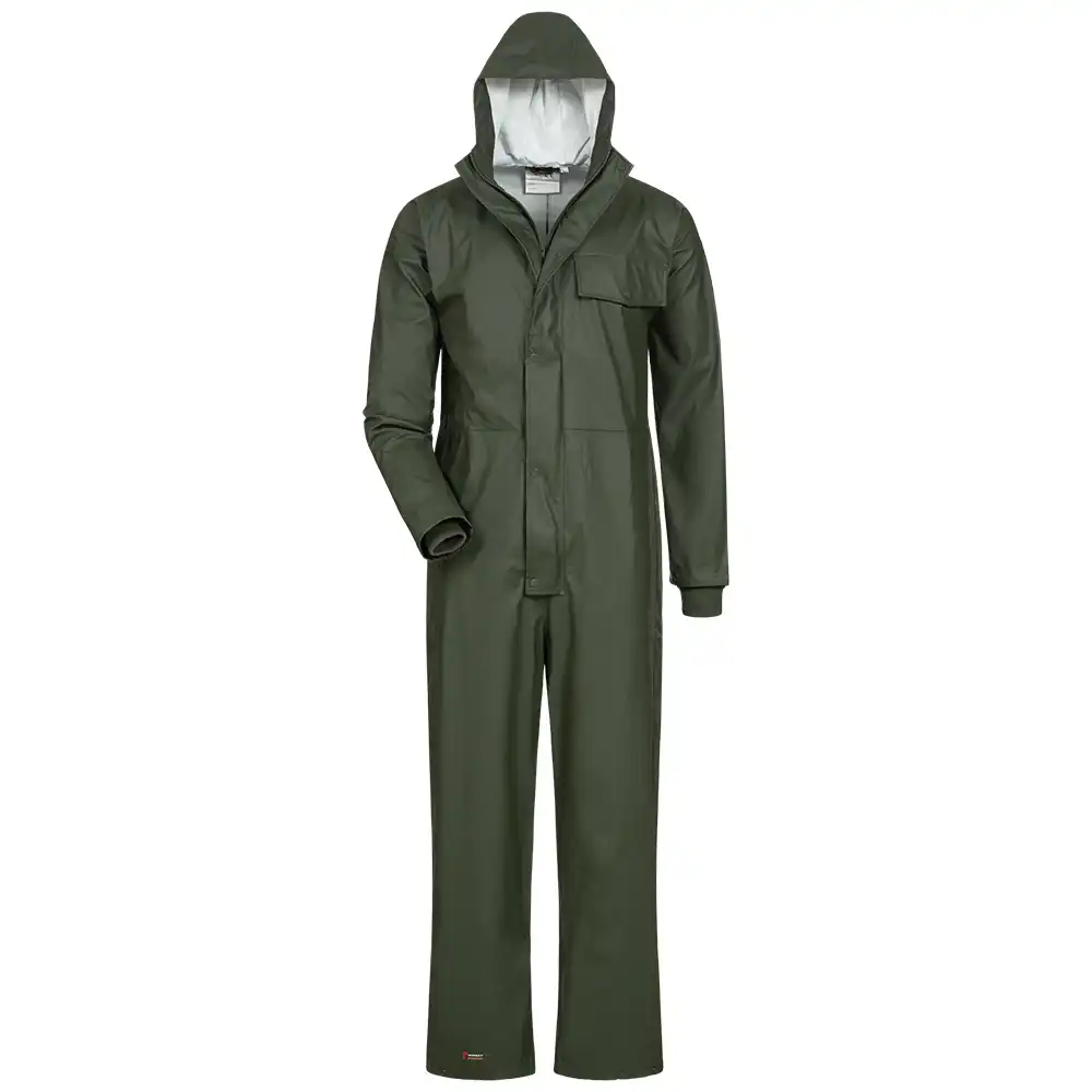 PU-Stretch-Regenoverall 190g/m²  in olive, L - Bild 1