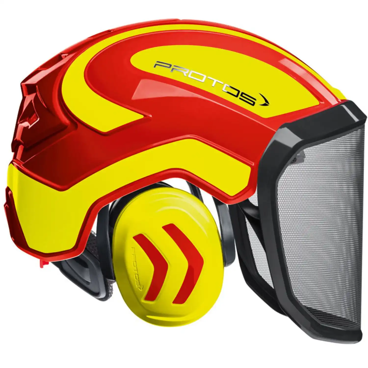 Forsthelm "INTEGRAL FOREST" fein F39 in rot/neongelb - Thumbnail 1