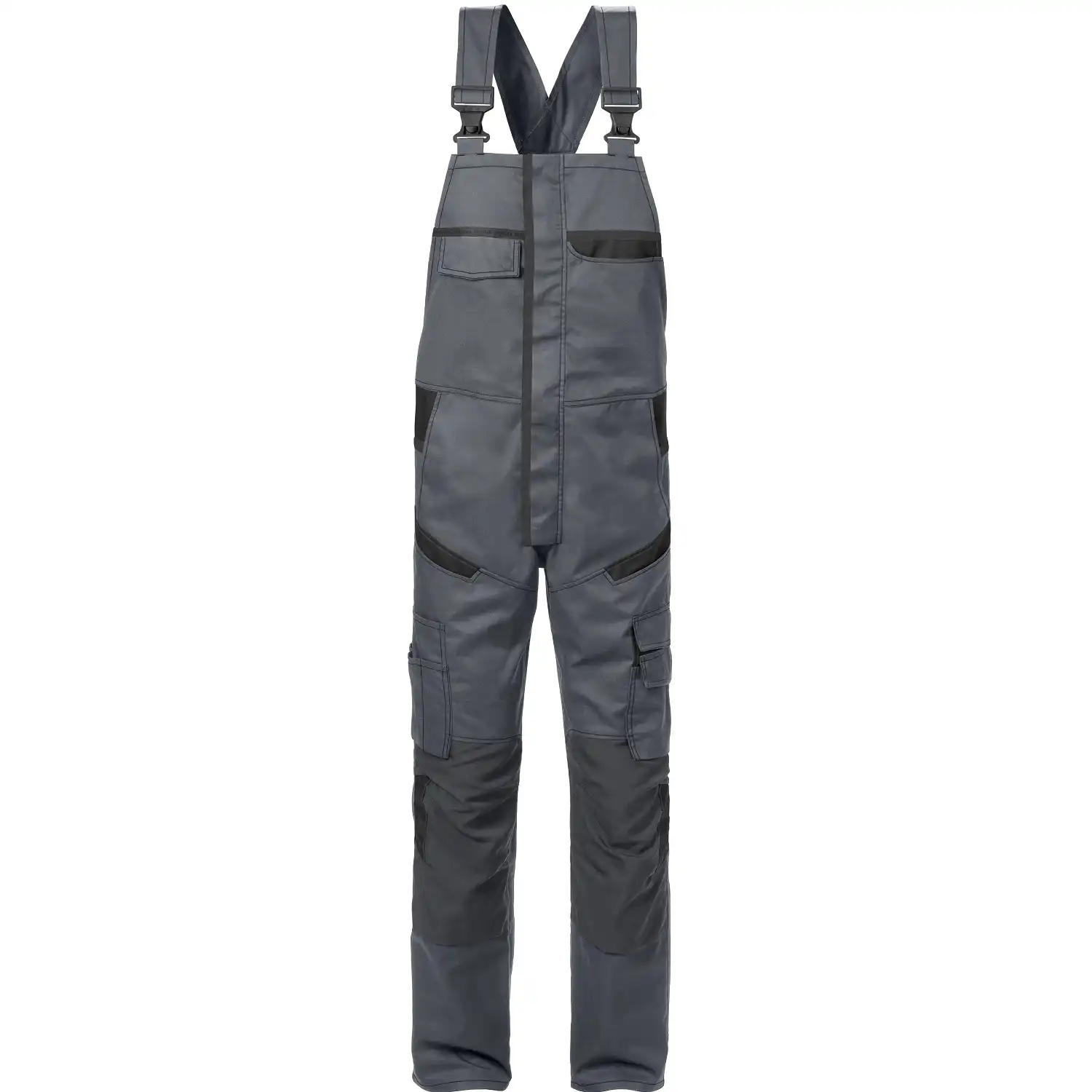 Latzhose "1555 STFP" Fusion Skarup in grau/schwarz, C44 - Thumbnail 1