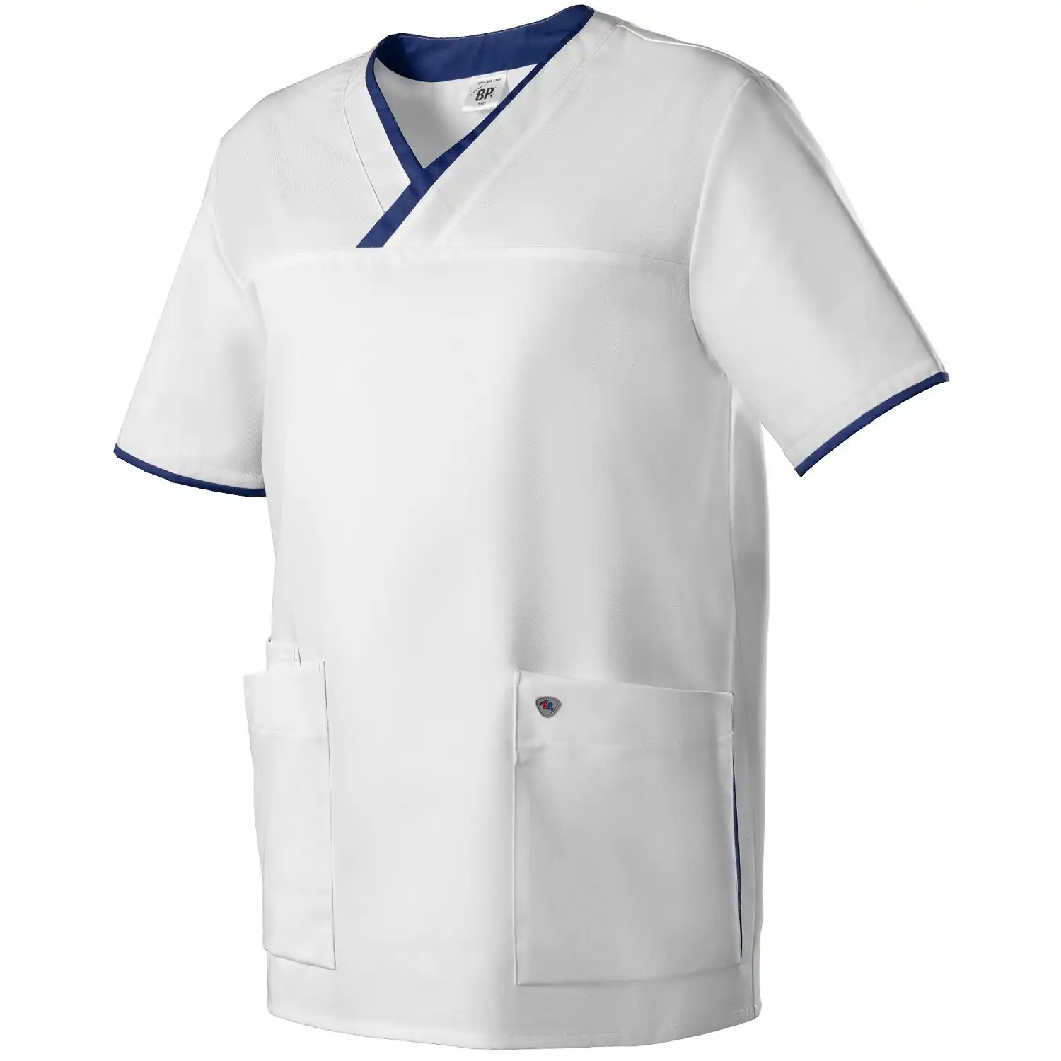 Schlupfkasack "1701-485" Med & Care in weiß/nachtblau, XS - Thumbnail 1