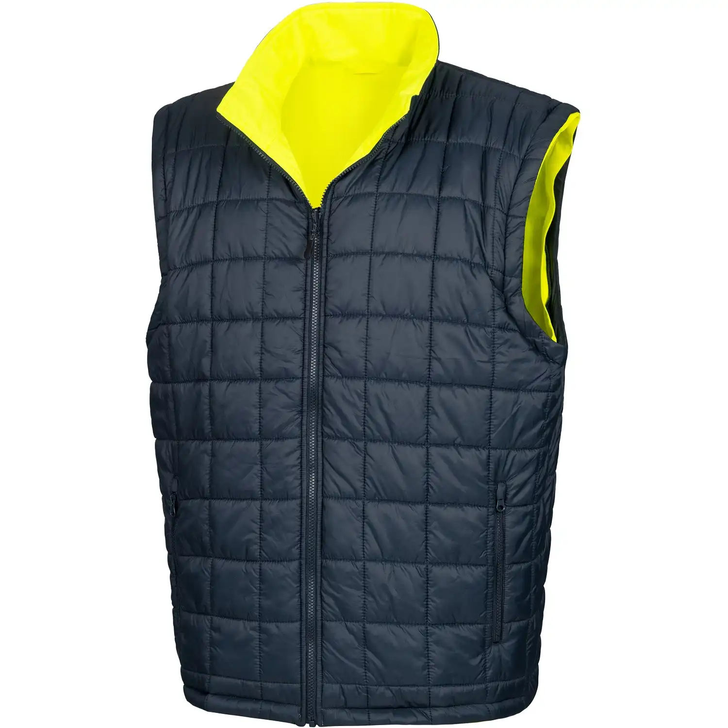 Warnschutz Winterjacke 6-in-1 "MOTION TEX VIZ PLUS" in gelb/marine, L - Thumbnail 9