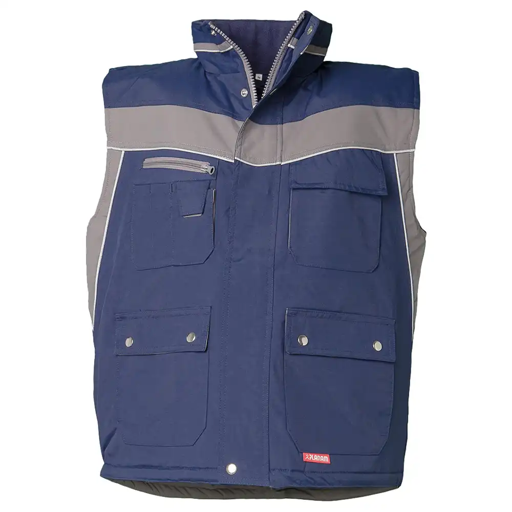 Winterweste "PLALINE" in marine/zink, 4XL - Bild 1