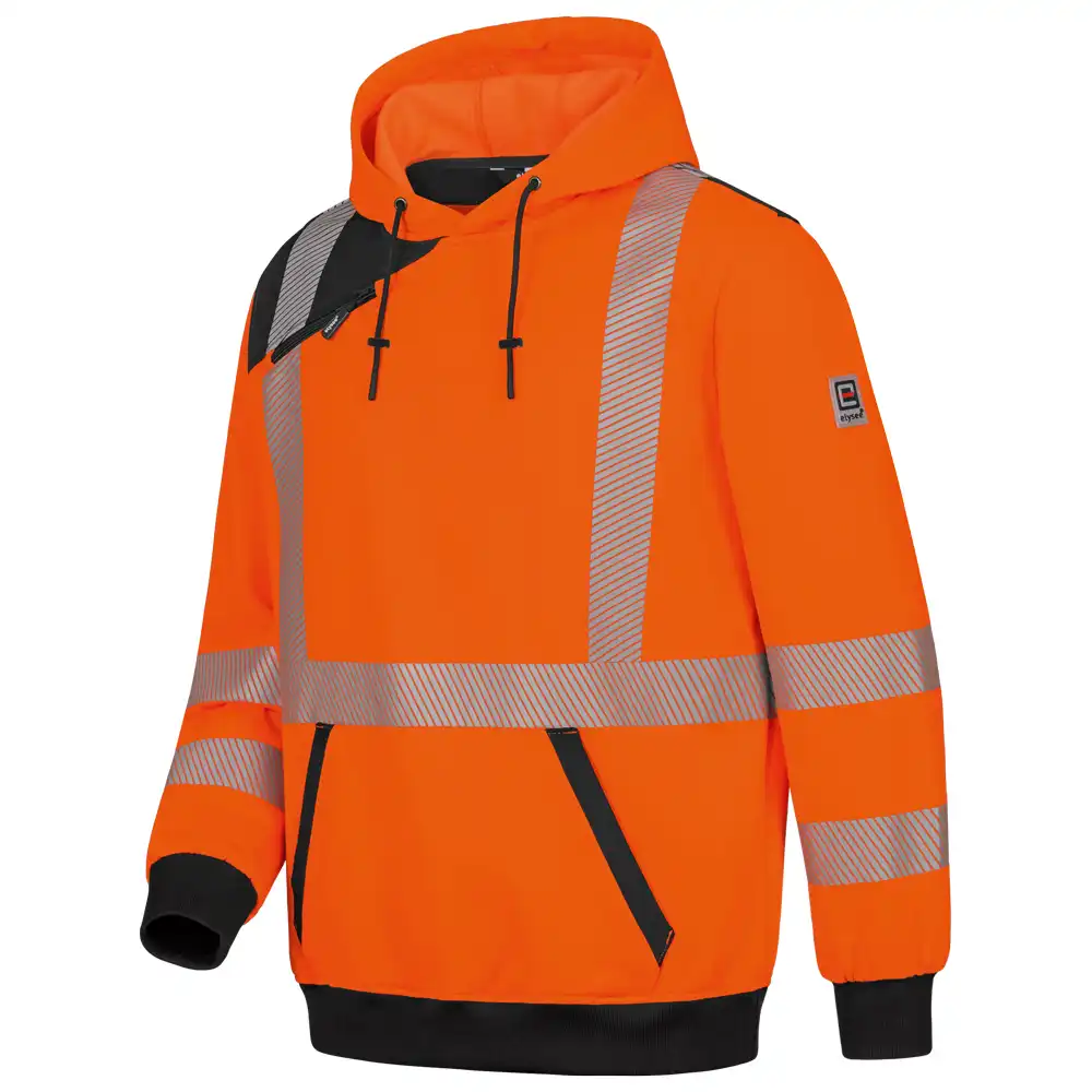 Warnschutz Hoodie in Orange, XXL - Thumbnail 3