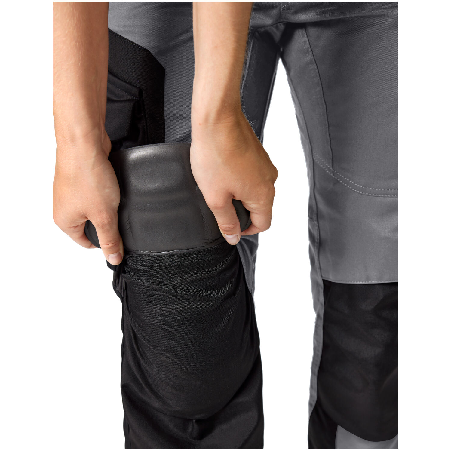 Damen Arbeitshose "ANNETTE" in grau/schwarz, 48 - Thumbnail 7