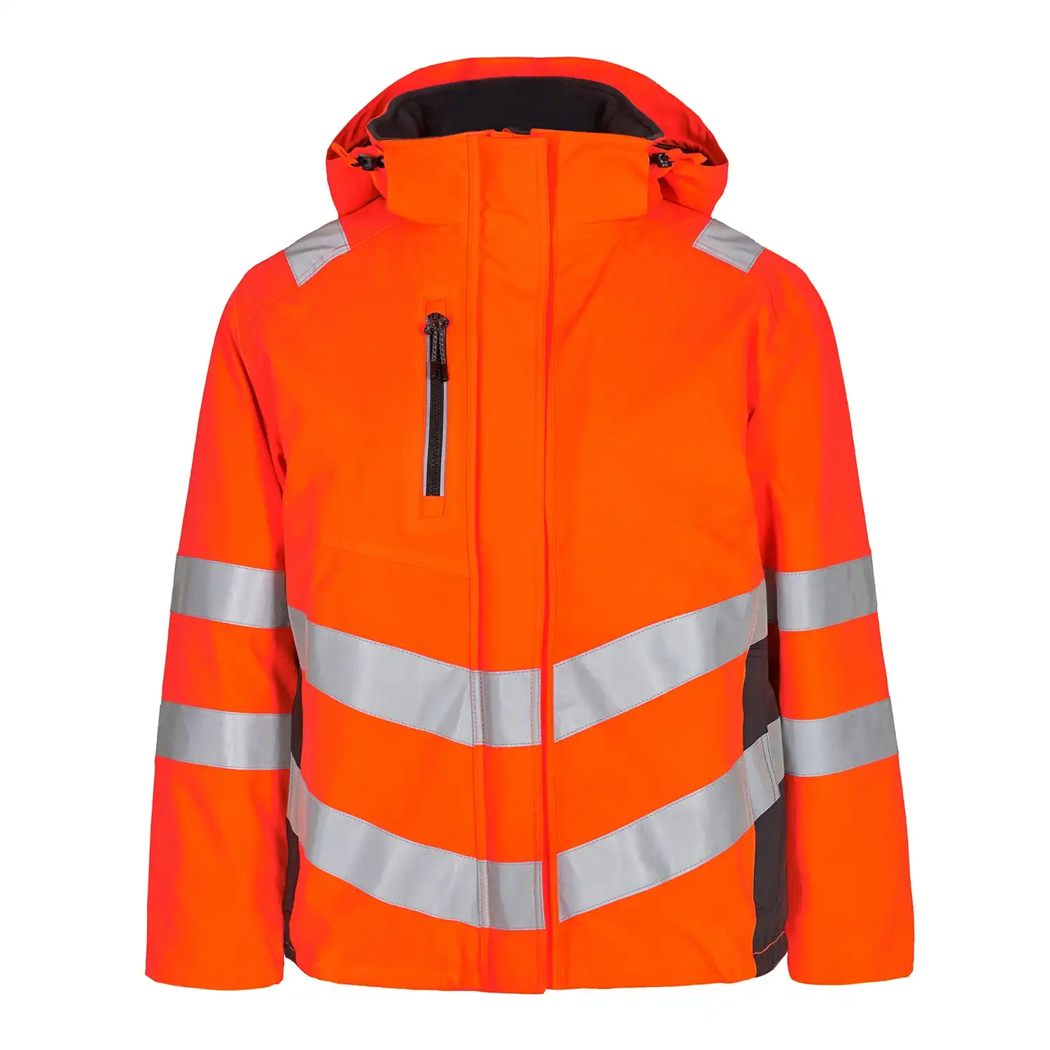 Damen Warnschutz Winterjacke "1943-930" Safety in orange/grau, L - Thumbnail 1