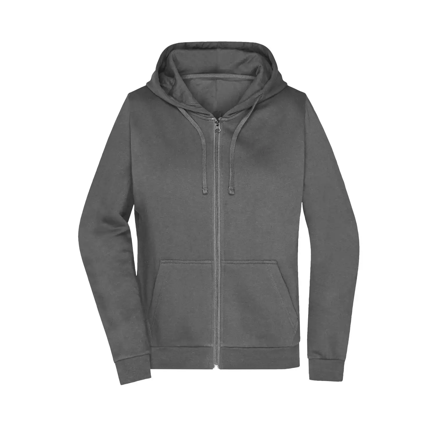 Ladies' Promo Zip Hoody in dark grey, S - Thumbnail 1