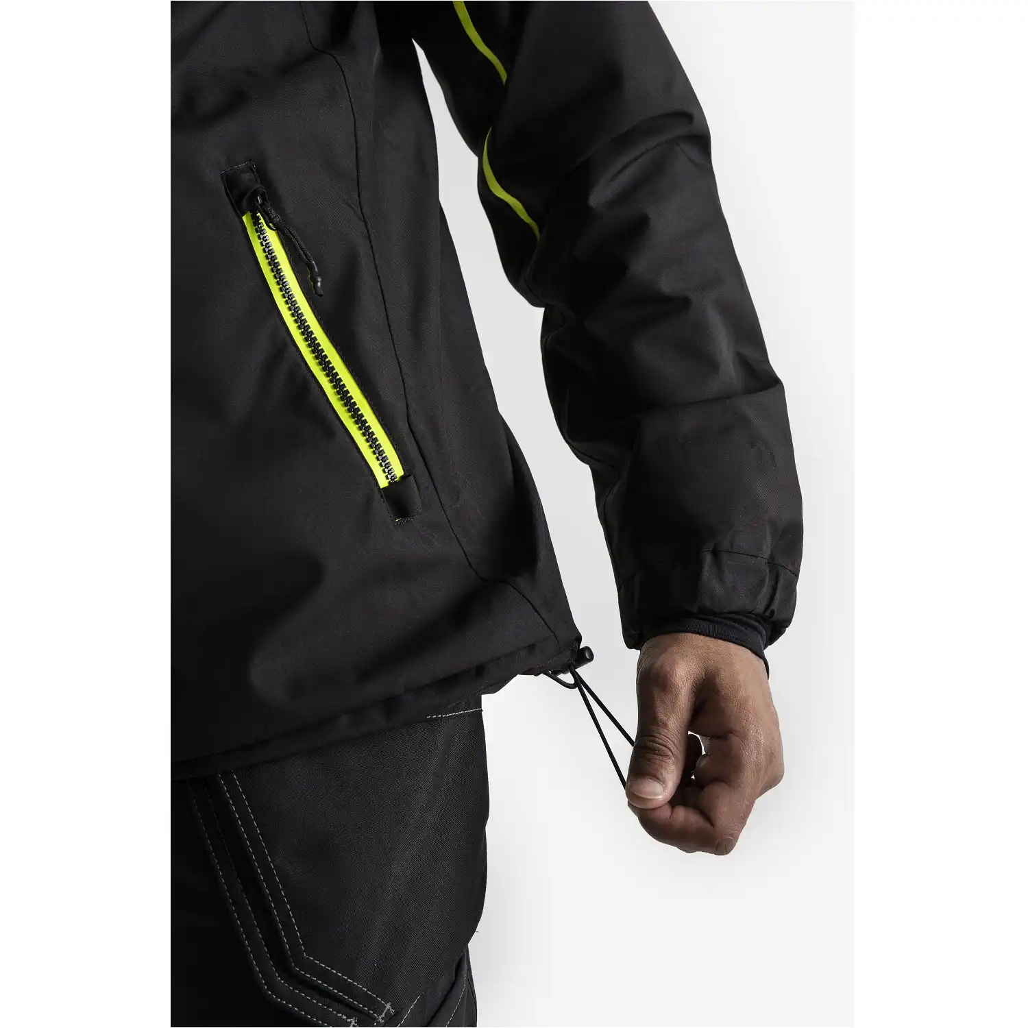 Regenjacke Gore-Tex "4864 GXP" Tyresta schwarz/gelb in 3XL - Thumbnail 7