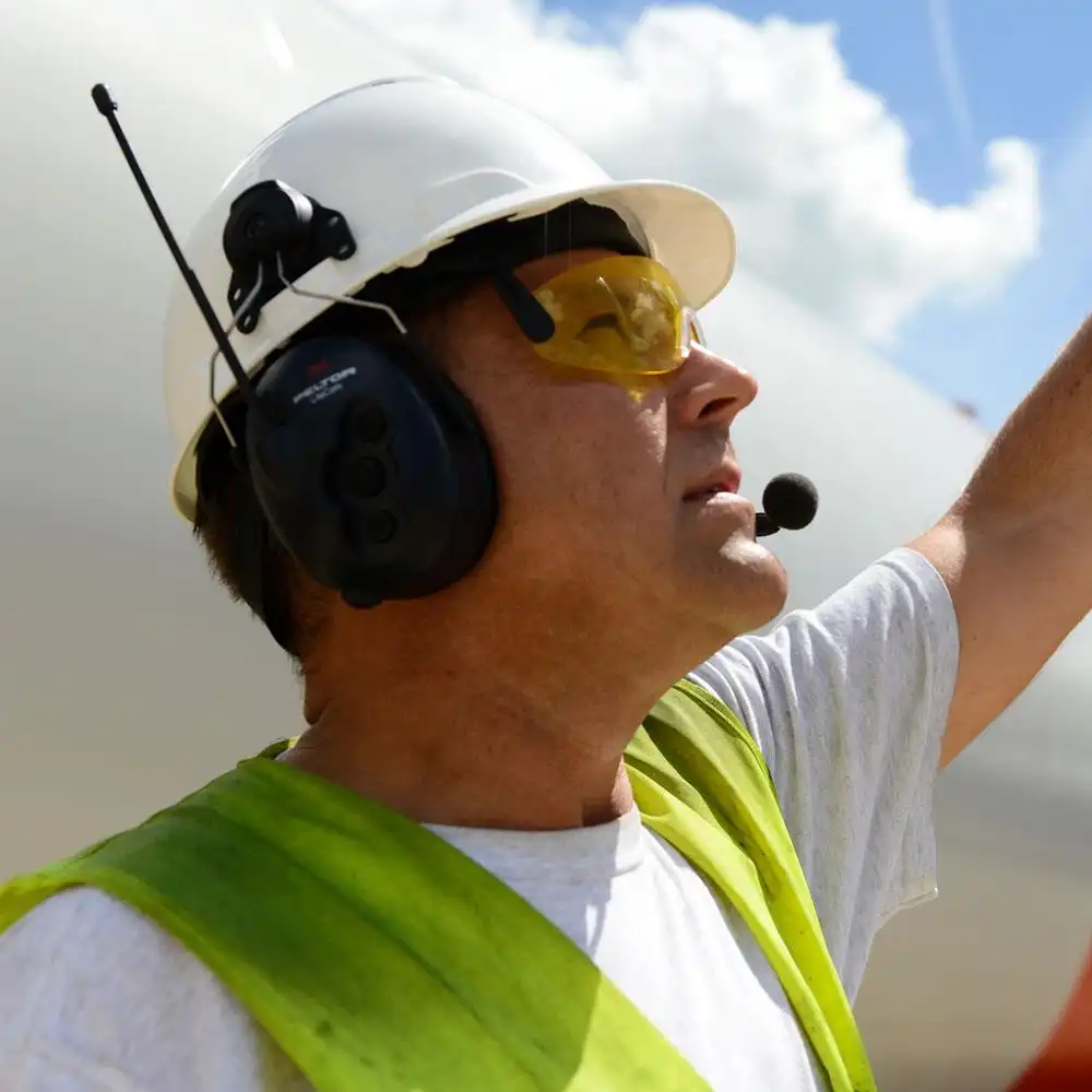 Integrierte Schutzbrille gelb für PELTOR Schutzhelme - Thumbnail 3