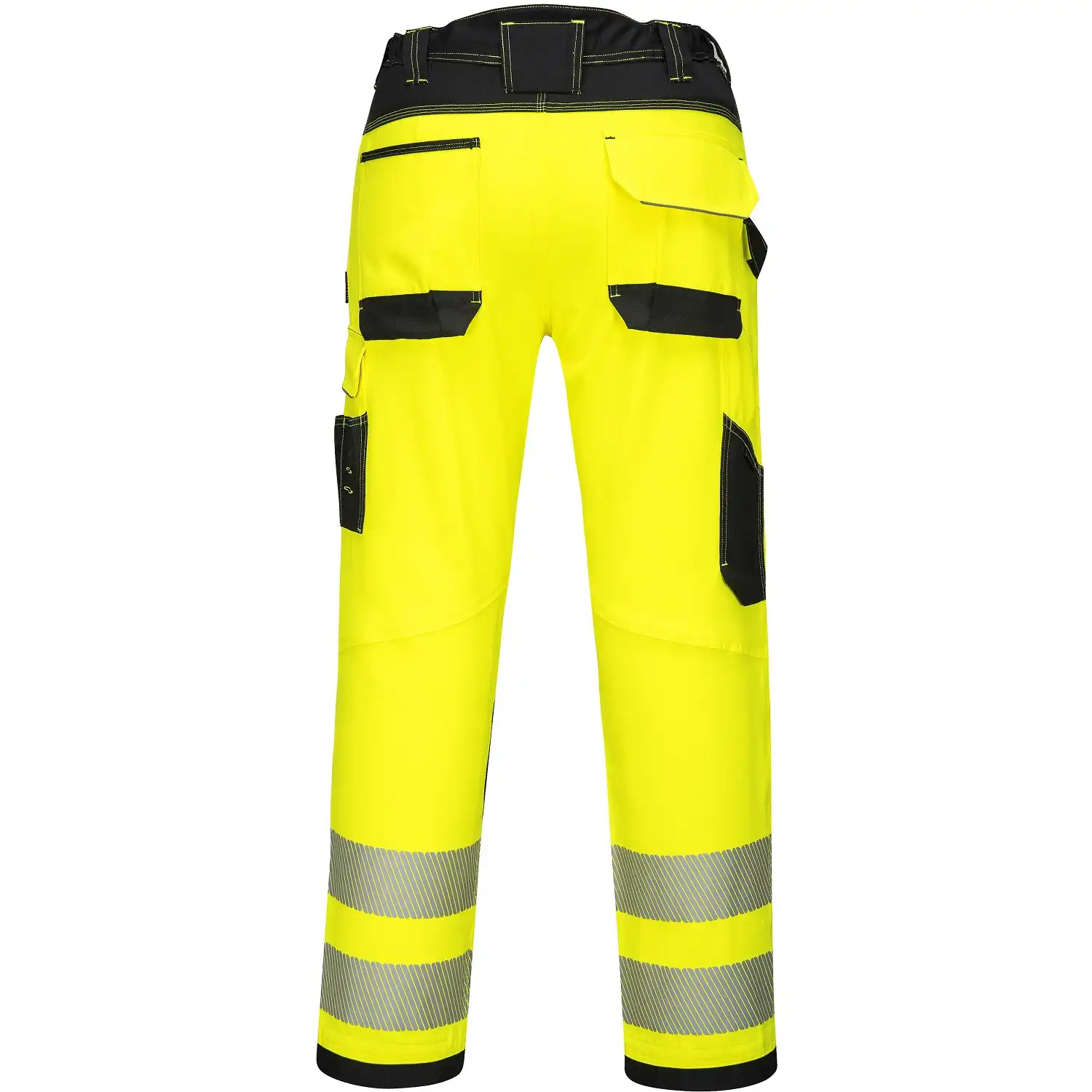 Warnschutz Stretch-Bundhose "PW303" PW3 in gelb/schwarz, 41 - Thumbnail 2