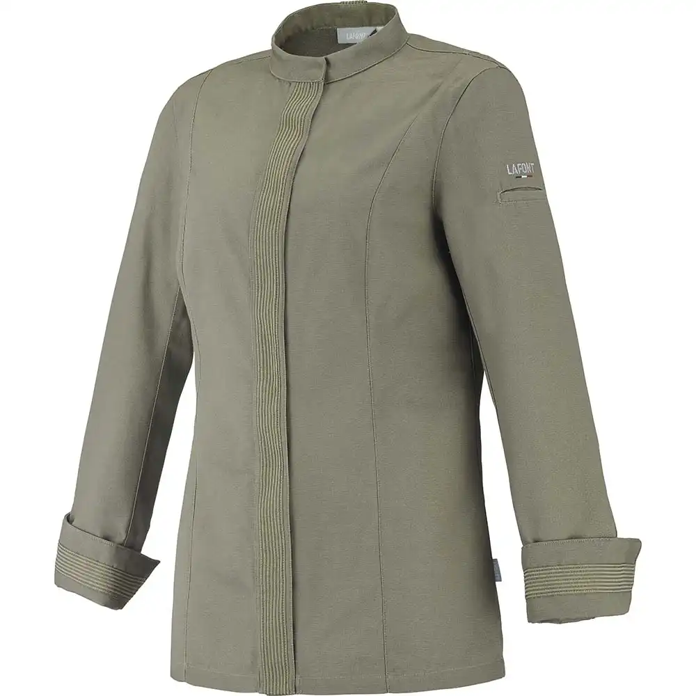 Damen Kochjacke "FAVA" in khaki, 48 - Thumbnail 2