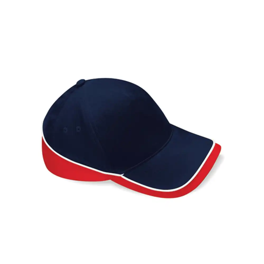 Basecap Teamwear Competition "CB171" in French Navy/Classic Red/White - Thumbnail 1
