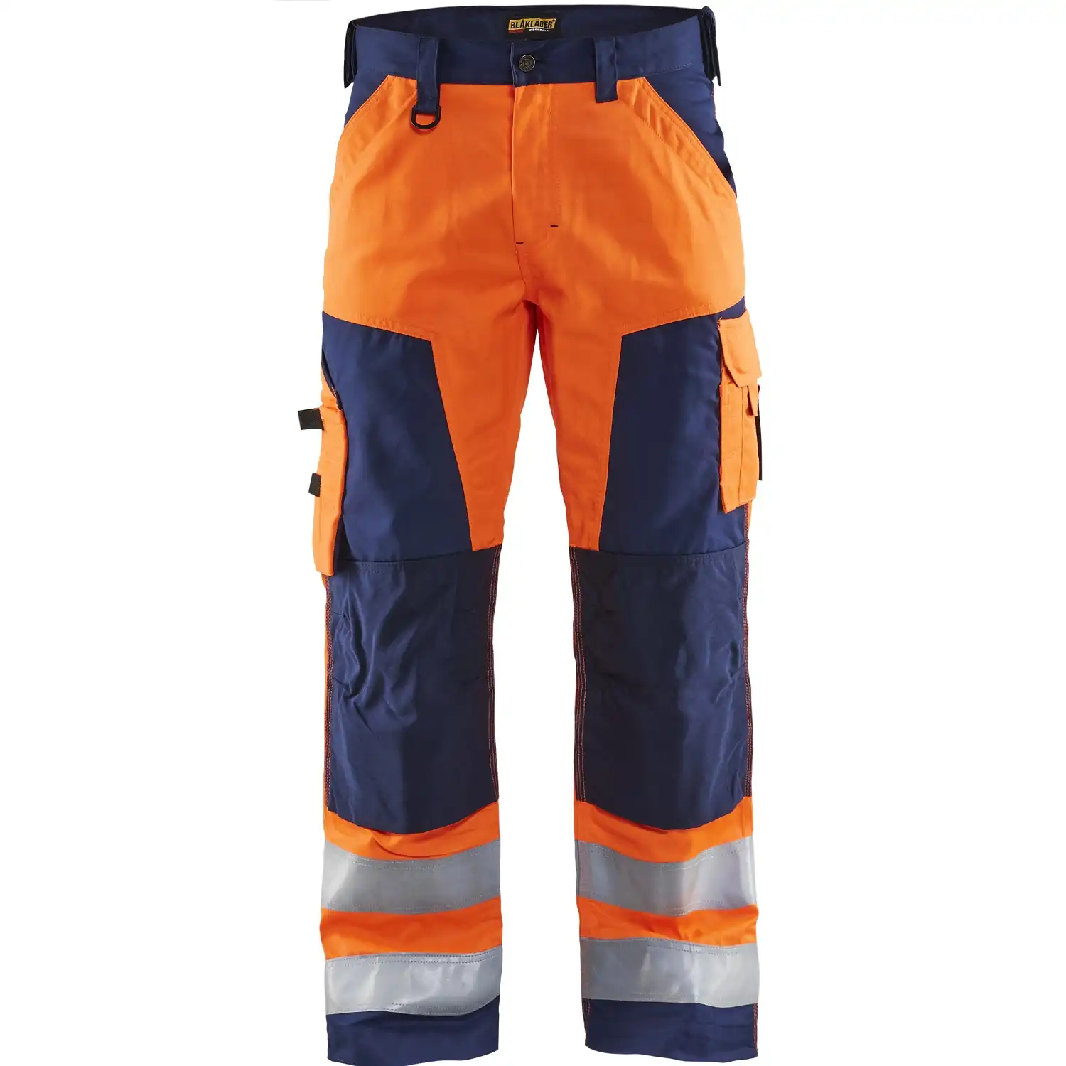 Warnschutz Bundhose "1566" in orange/marine, C44 - Thumbnail 1