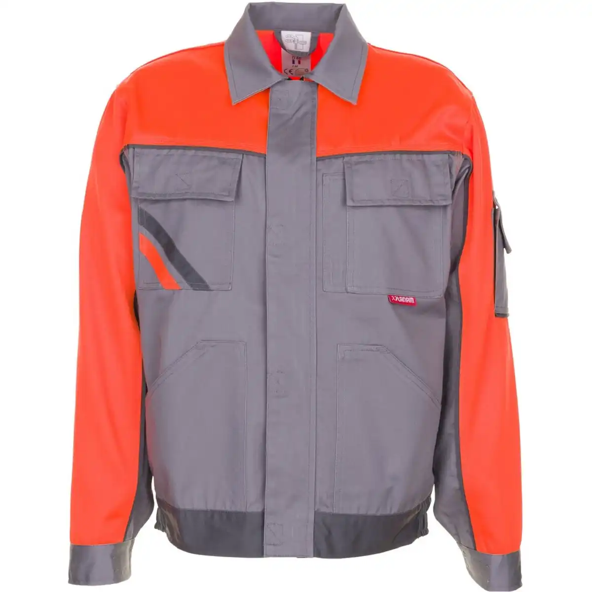 Bundjacke "VISLINE V1" in zink/orange/schiefer, 42 - Bild 1