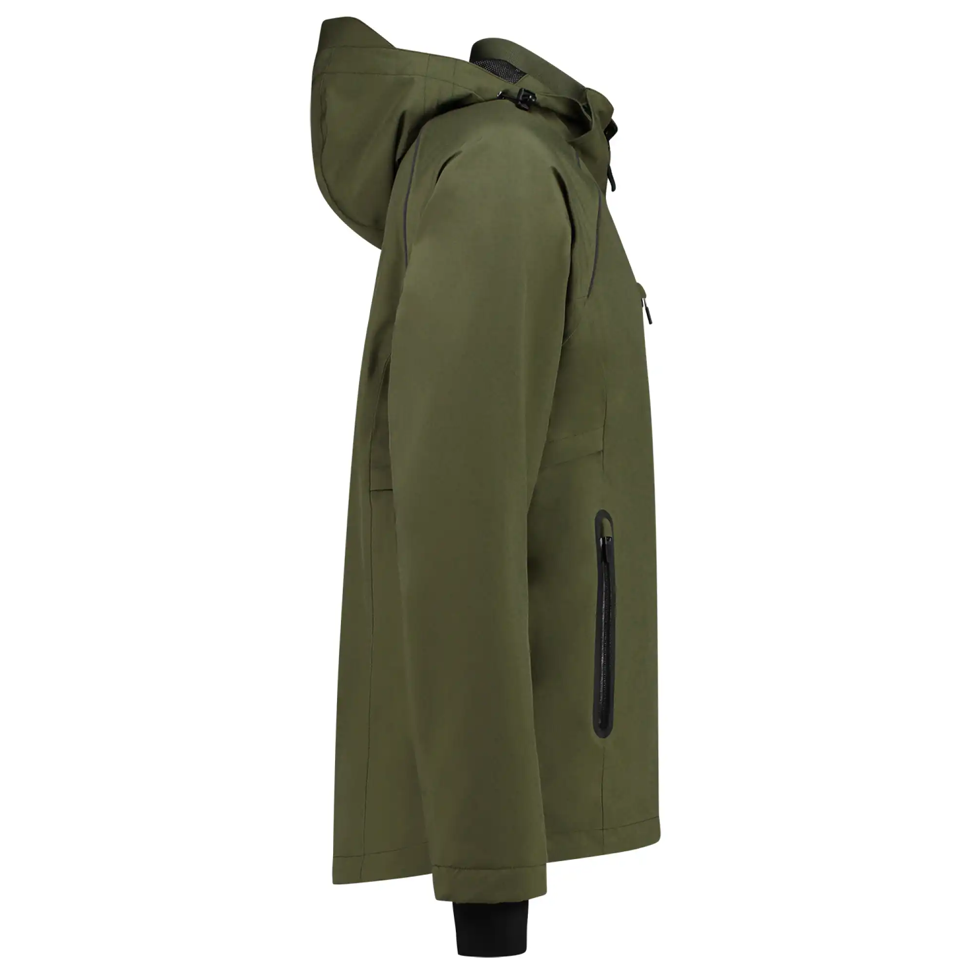 Hardshell Regenjacke "402018" Workwear in army, L - Thumbnail 4