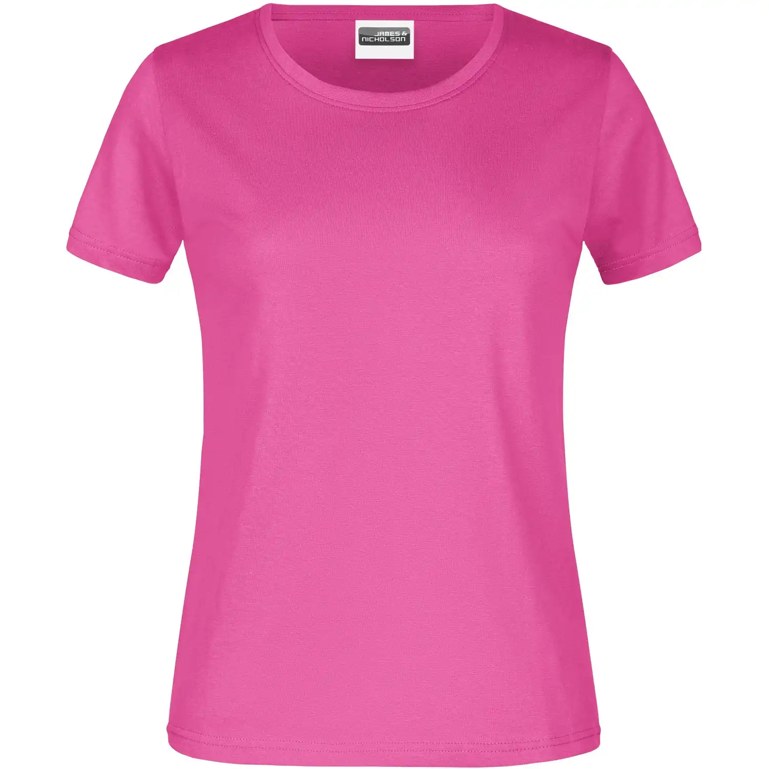 Damen Basic T-Shirt 180g/m² "JN789" in pink, L - Bild 1