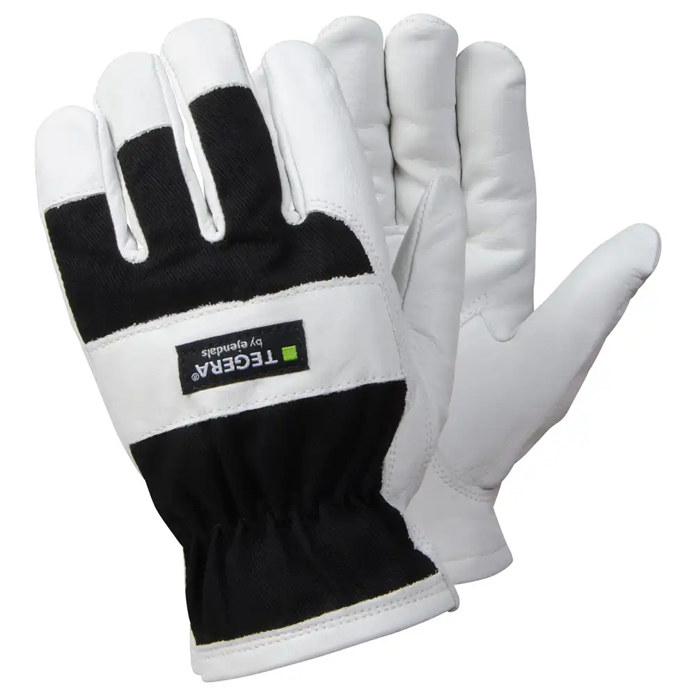 Arbeitshandschuhe 25 schwarz/weiß gefüttert in 10 (XL) - Thumbnail 1