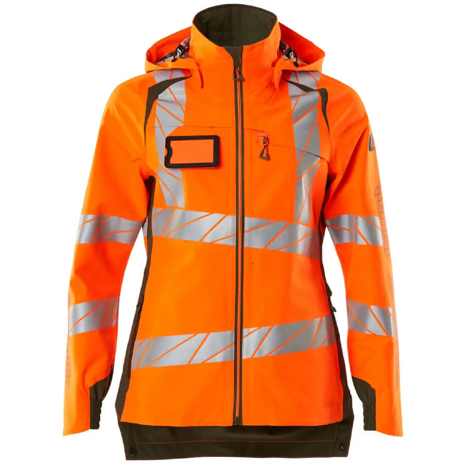 Damen Warnschutz Regenjacke "ACCELERATE SAFE" in orange/moosgrün, XXL - Bild 1