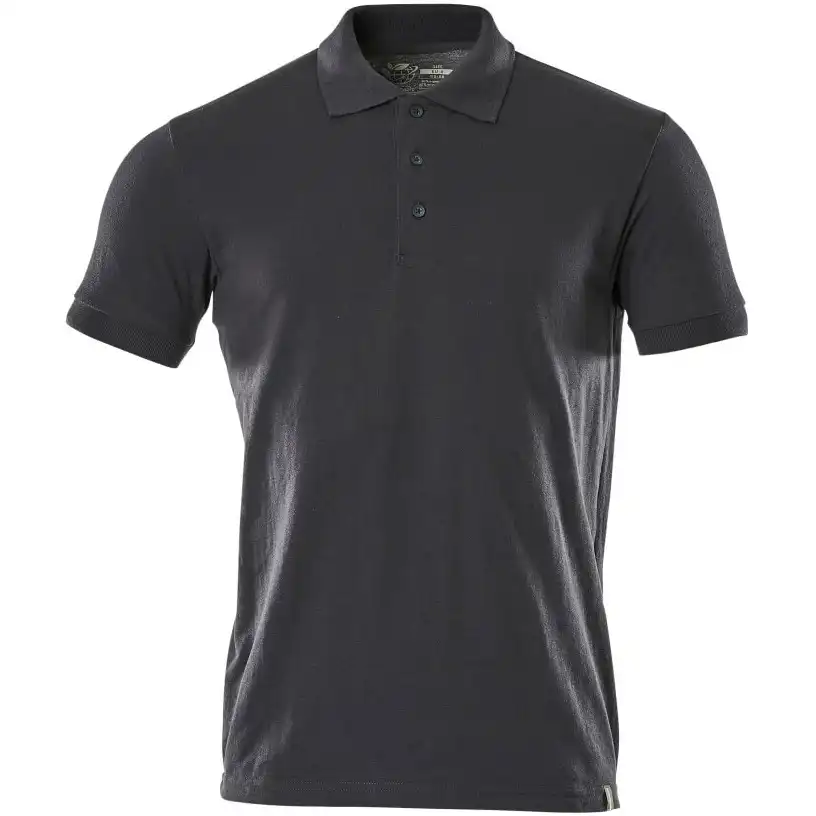 Bio Polo-Shirt "20683" Crossover in schwarzblau, M - Bild 1