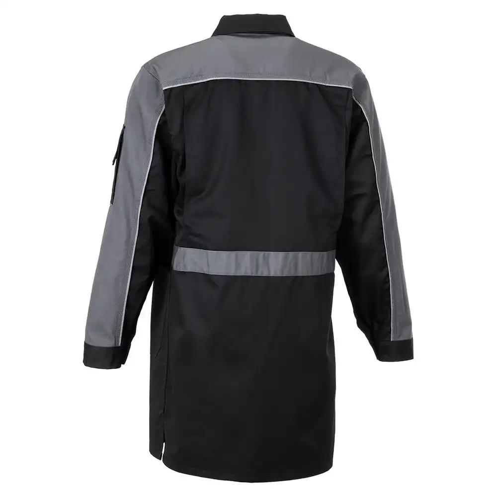 Berufsmantel "HIGHLINE" 285 g/m² Canvas-Gewebe in schwarz/schiefer/zink, 42 - Thumbnail 2