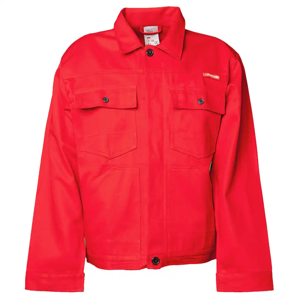 Bundjacke "BW 290" 100% Baumwolle in mittelrot, 58 - Thumbnail 1