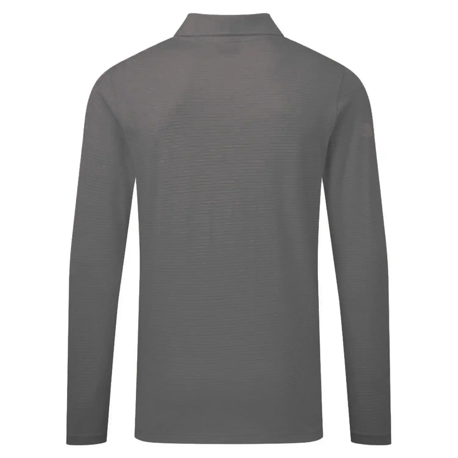 ESD Antistatik Poloshirt langarm "AS23" in grau, L - Thumbnail 2