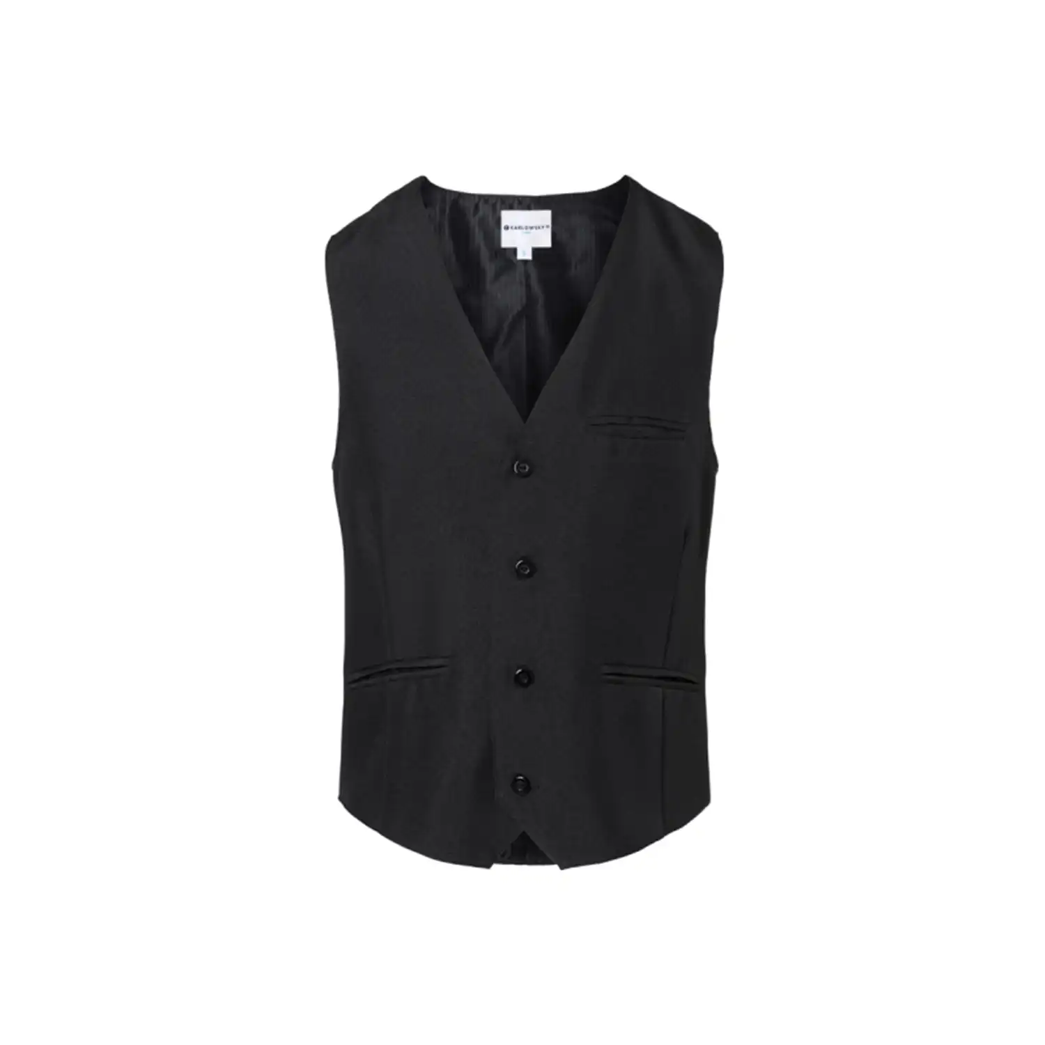 Herrenweste Basic "BWM 1" schwarz in S - Thumbnail 1