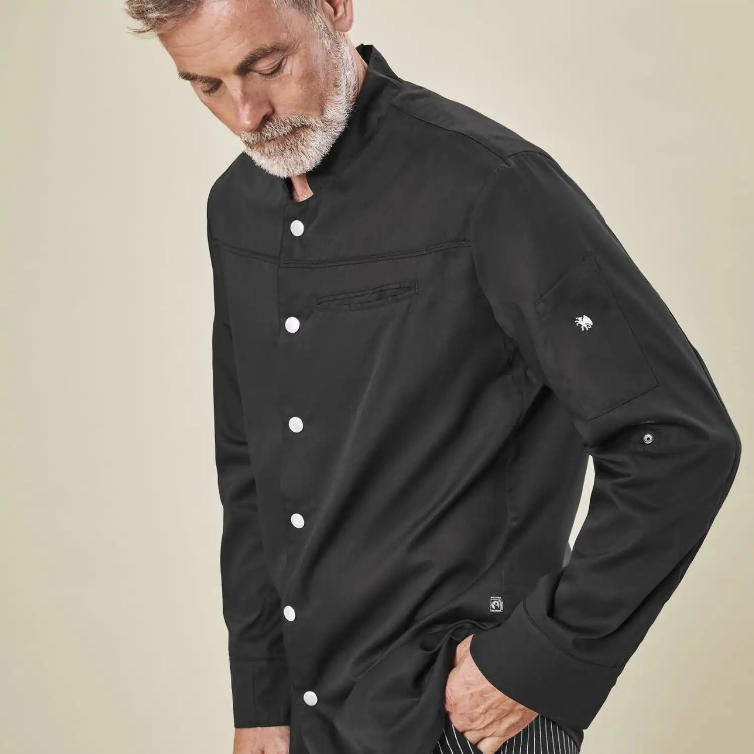 Kochhemd "Falstaff Profi" in schwarz, L - Thumbnail 3